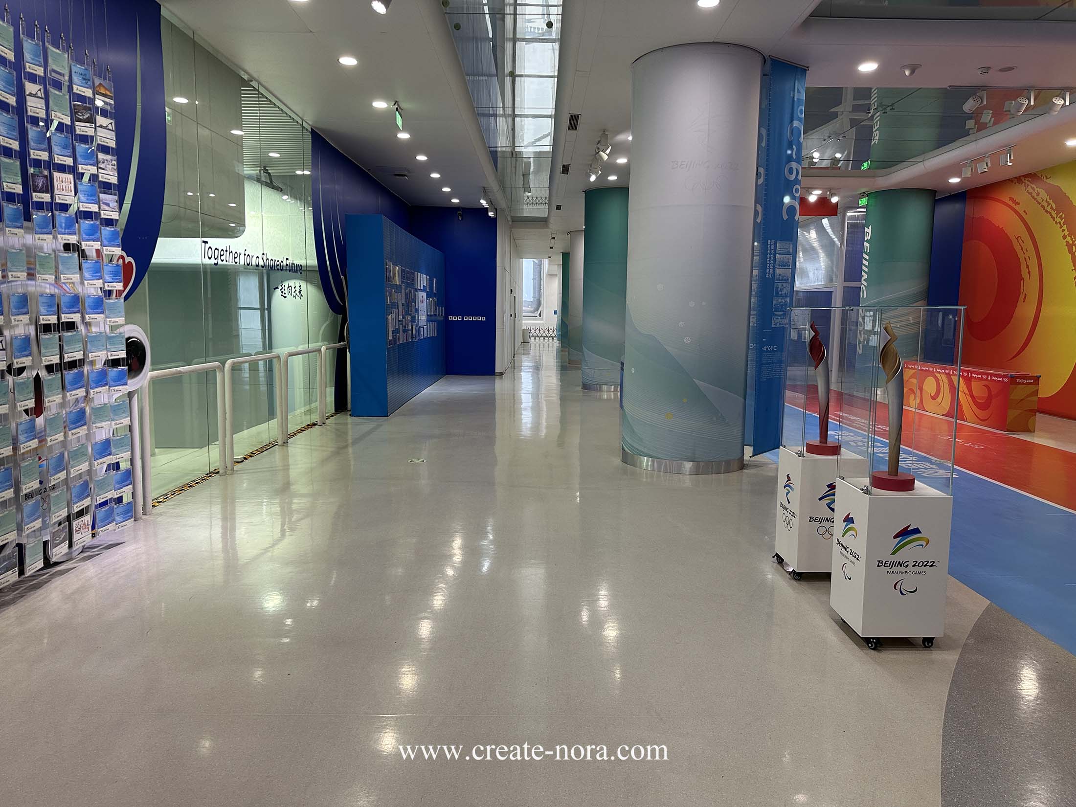 the photo of nora rubber flooring in National Aquatics Center (Water Cube) 10